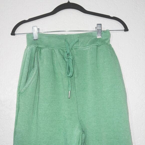 NWT WeWoreWhat Jolly Green Burnout Fleece‎ Joggers Size XS - Picture 5 of 7